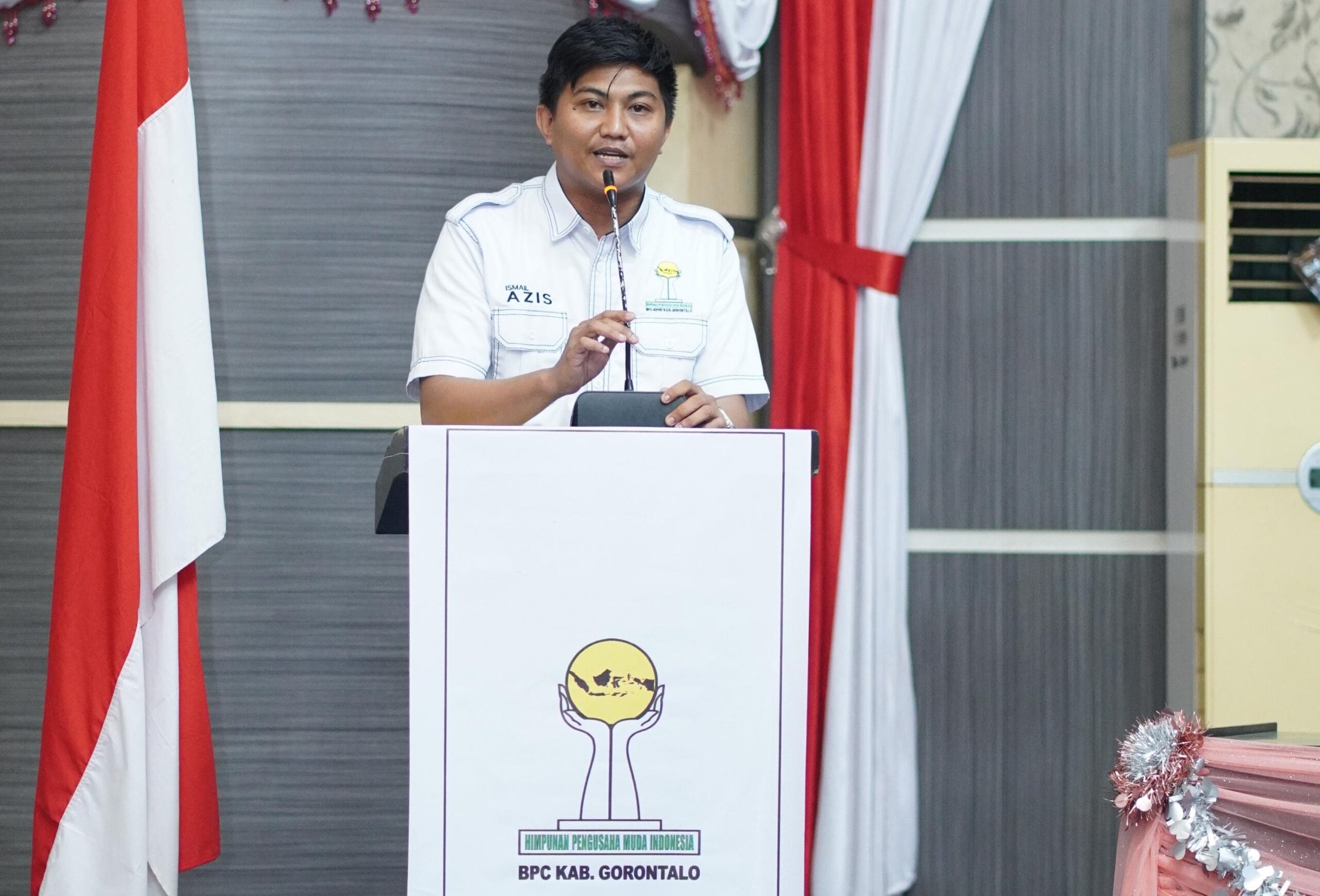 Sekretaris BPC HIPMI Kabupaten Gorontalo, Ismail Azis, (foto/Ist)