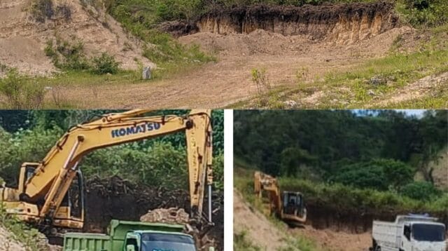 Satu alat berat eksavator tengah beraktifitas, foto/Ist