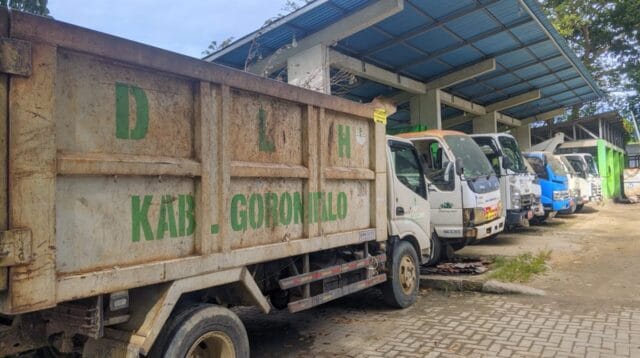 Armada pengangkut sampah Dinas Lingkungan Hidup (DLH) Kabupaten Gorontalo, foto/aiimnews.com