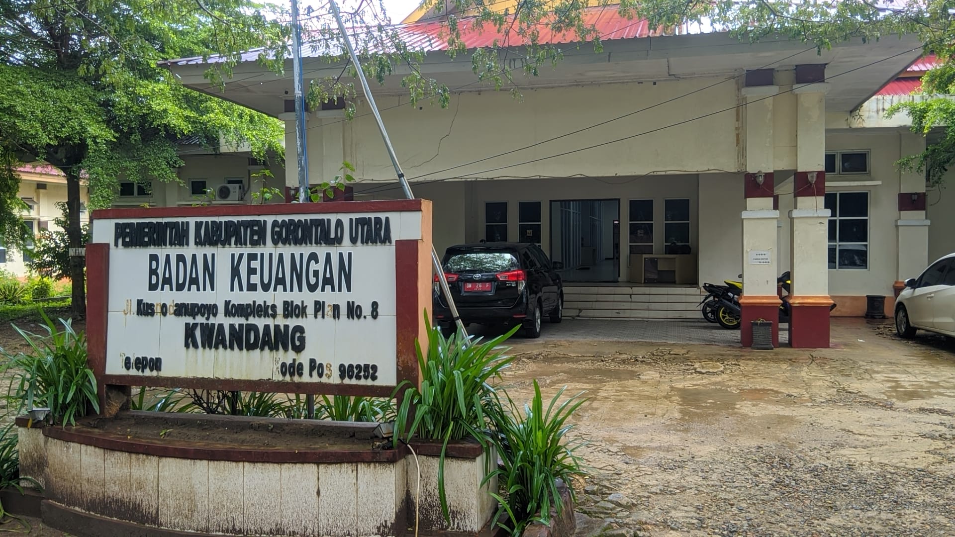 Kantor Badan Keuangan Kabupaten Gorontalo Utara, foto/aiimnews.com