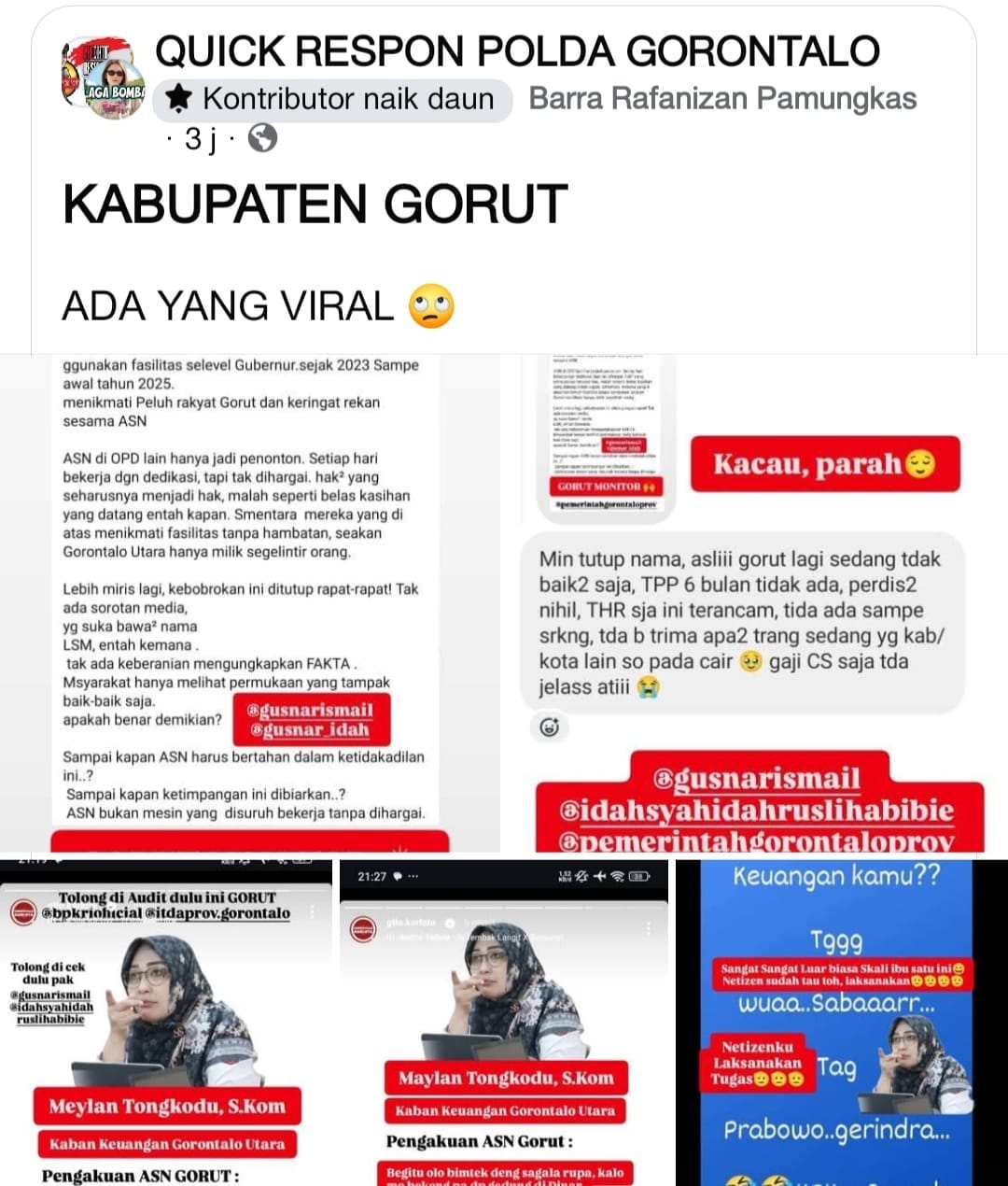 Sebuah unggahan di Media Sosial (Medsos) yang mendadak viral,