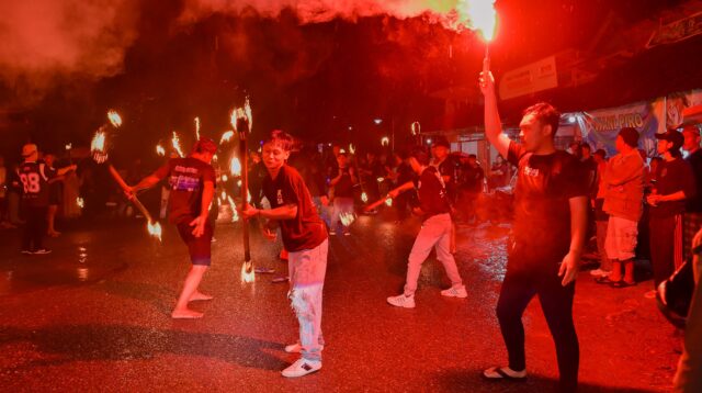 Masyarakat dan Mahasiswa merayakan semarak takbiran, foto/Ist