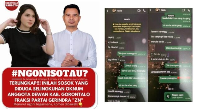 Bagian postingan yang telah di unggah oleh akun anonim @gtlo.karlota