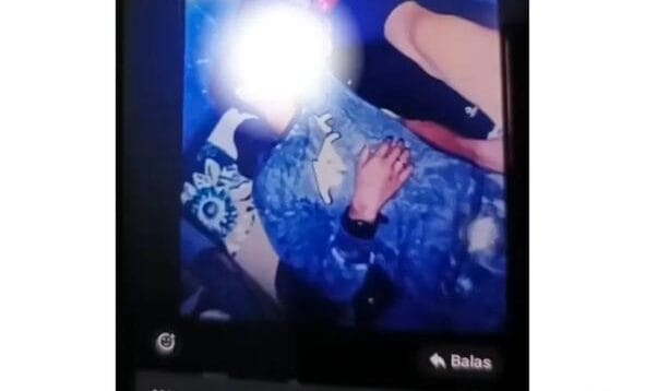 Potongan gambar yang menunjukan adegan asusila pelajar sesama jenis, foto/Ist
