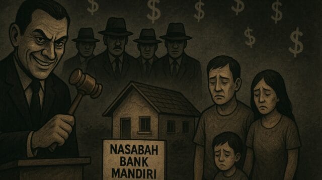 Ilustrasi praktik mafia lelang rumah nasabah bank Mandiri