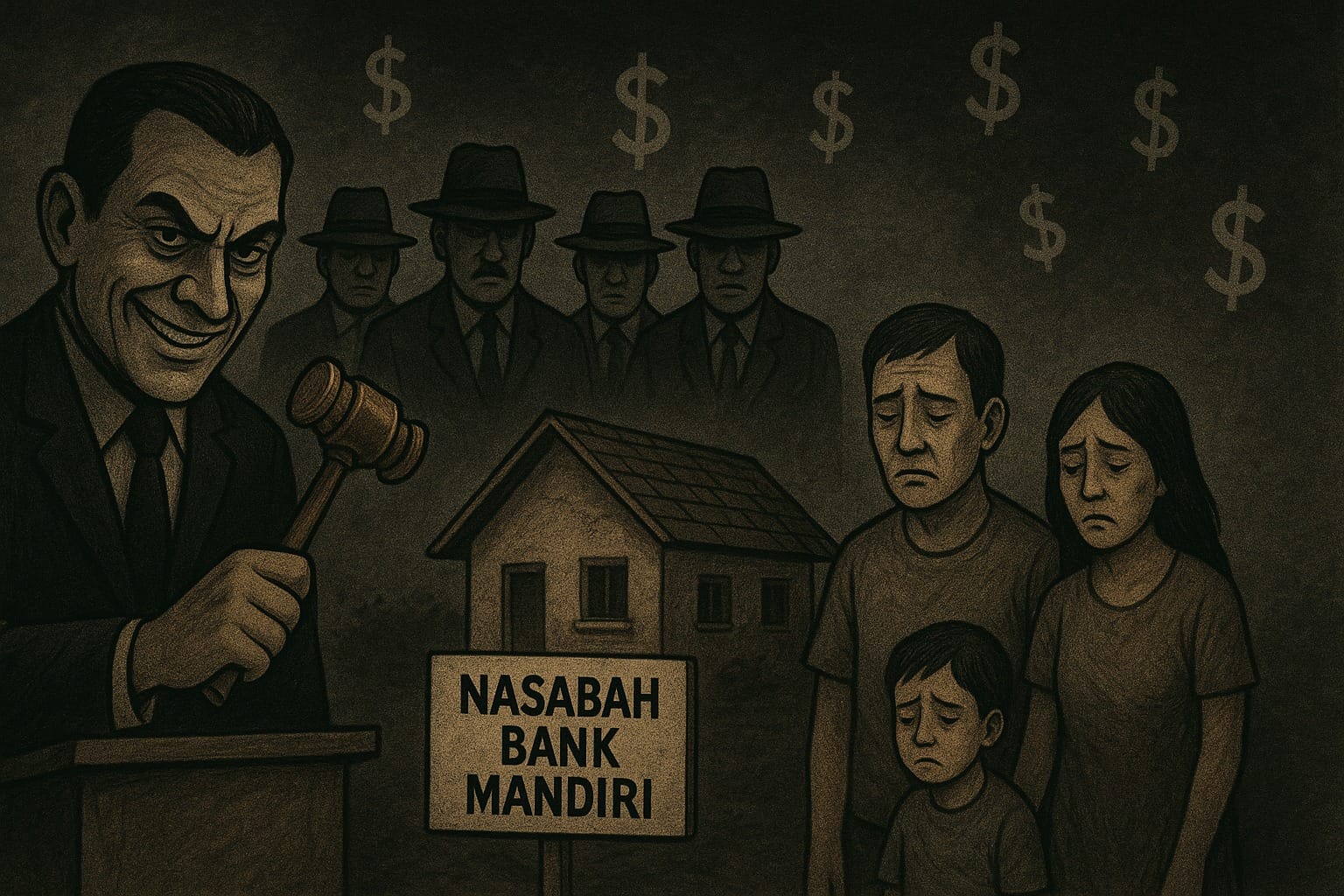Ilustrasi praktik mafia lelang rumah nasabah bank Mandiri