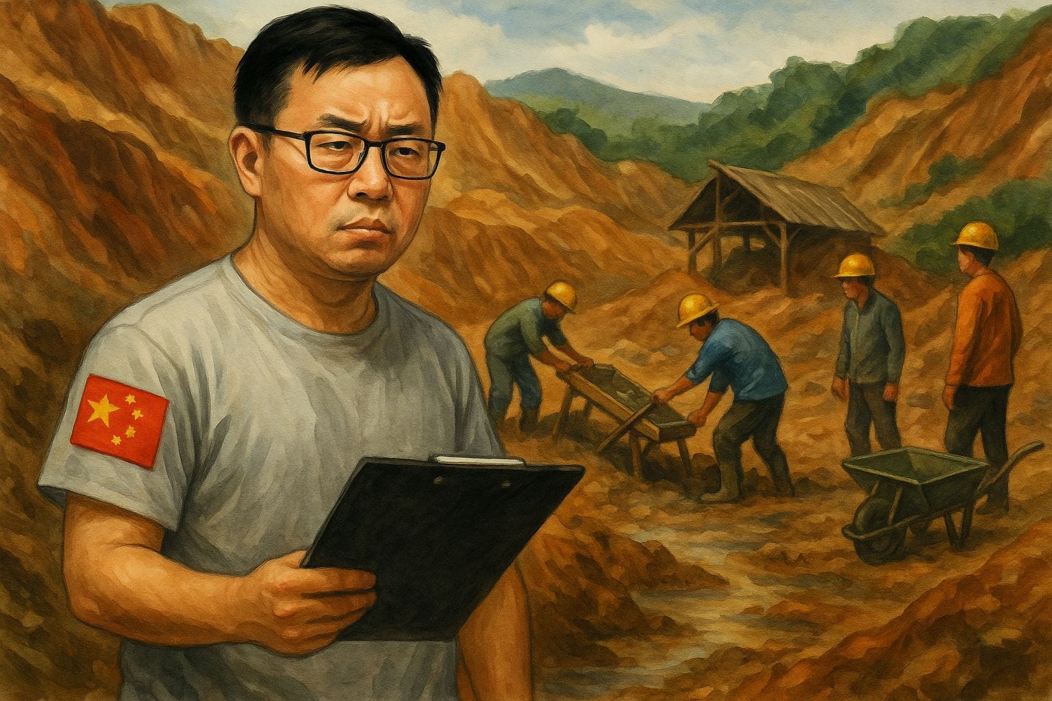 Ilustrasi WNA asal Tiongkok di Wilayah Pertambangan Rakyat (WPR) Kecamatan Bilato, Kabupaten Gorontalo