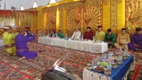 Wabup Risman Tolingguhu disambut khitmad dengan adat, foto/Ist