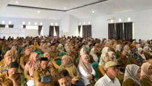 Unsur Pemerintah Kecamatan dan Desa saat mengikuti rapa koordinasi, foto/ist
