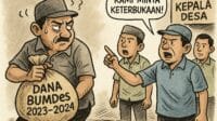 Ilustrasi gambar dugaan penyelewengan dana BUMDES tahun anggaran 2023-2024.