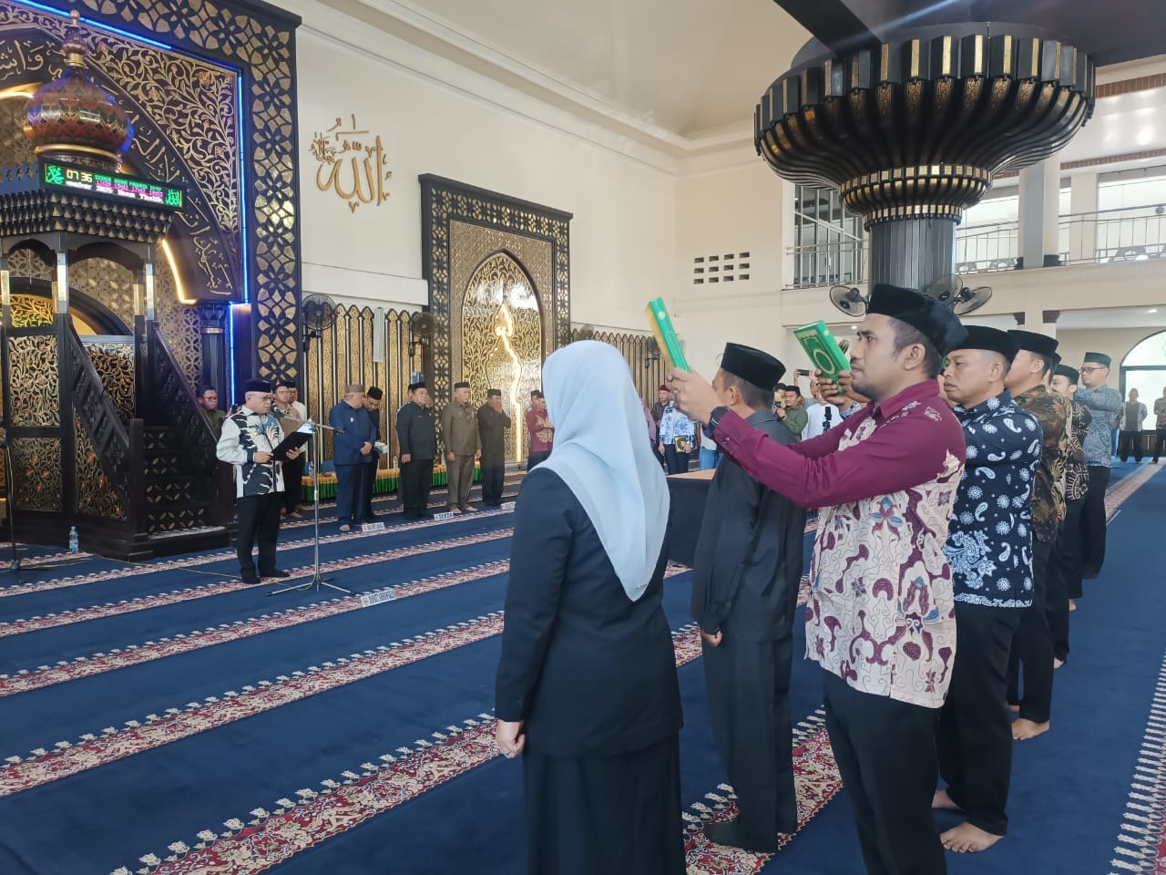 Prosesi pelantikan pejabat eselon II Pimpinan Tinggi Pratama, foto/Ist