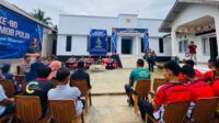 Bripka Rinto Sunge saat tengah memberikan sambutan, foto/Ist