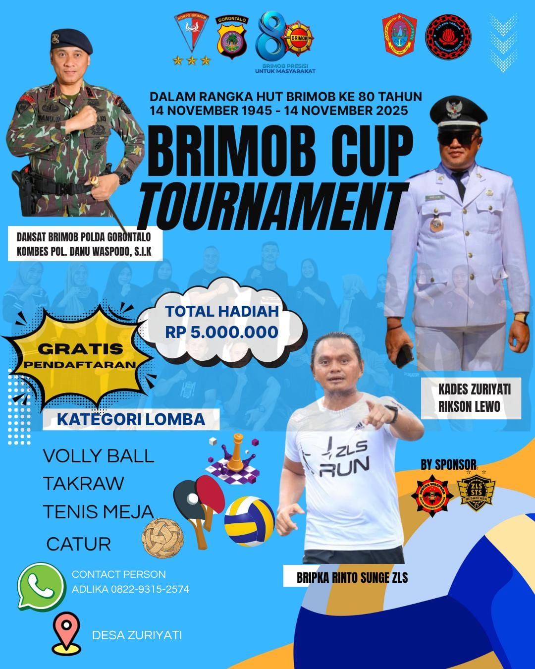 Player kegiatan Turnamen Sepak Bola Brimob Cup 2025, foto/Ist