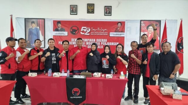 Panitia knferensi daerah dan cabang PDI Perjuangan Provinsi Gorontalo, foto/Ist