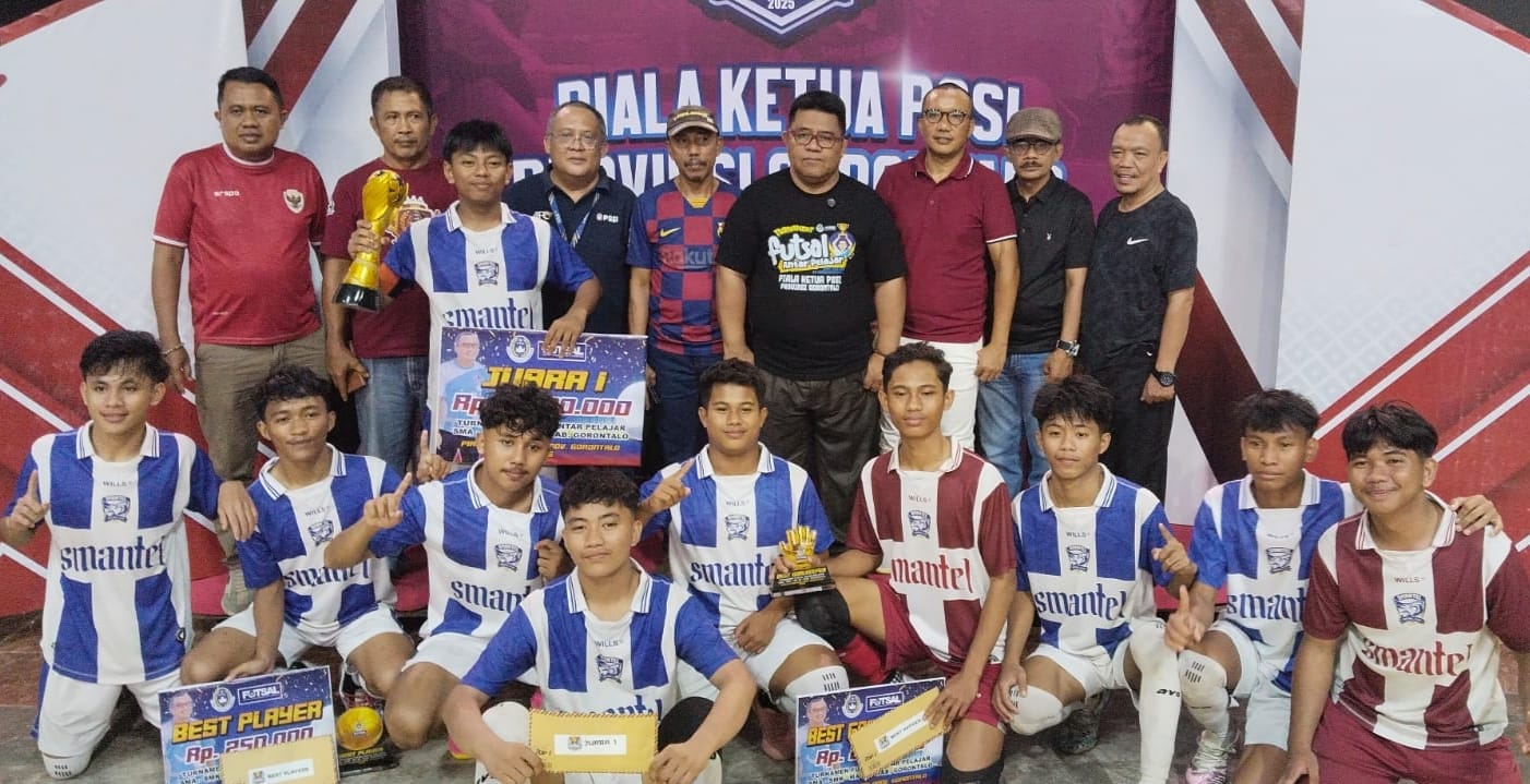 Pemenang turnamen Futsal Antar Pelajar SE kabupaten Gorontalo, foto/Ist