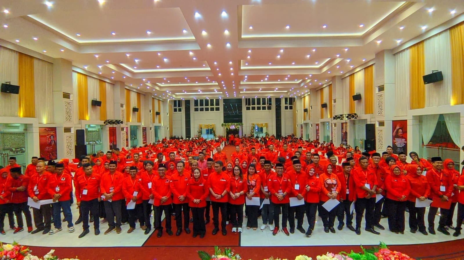 Peserta Konferda dan Konfercab PDI Perjuangan Provinsi Gorontalo, foto/aiimnews.com/Herman Abdullah