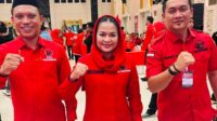 Anton Abdullah (Kiri Layar) Puti Guntur Soekarno (Tengah) Perwakilan DPP dan Novalandi Gani (Kanan Layar), foto:Ist