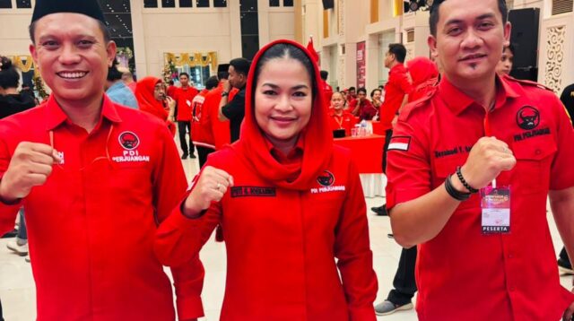 Anton Abdullah (Kiri Layar) Puti Guntur Soekarno (Tengah) Perwakilan DPP dan Novalandi Gani (Kanan Layar), foto:Ist