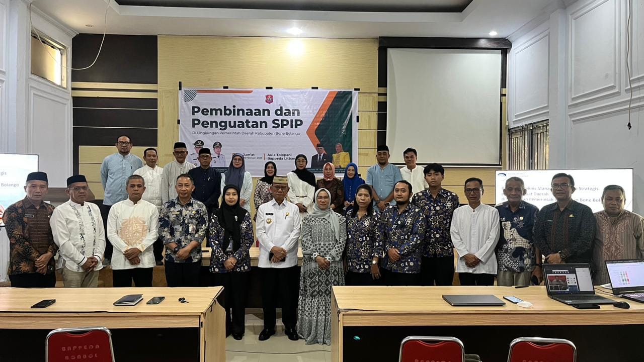 Pemda Kabupaten Bone Bolango menggelar pembinaan SPIP, foto/Ist