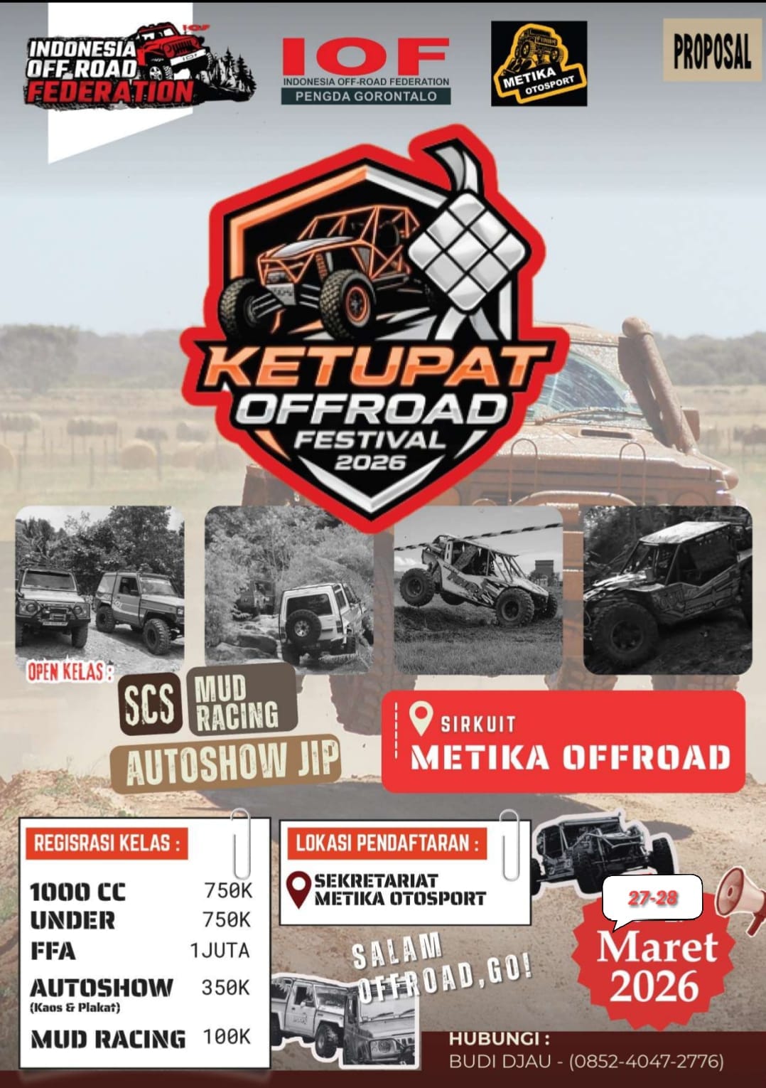 Flyer event ketupat offroad 2026
