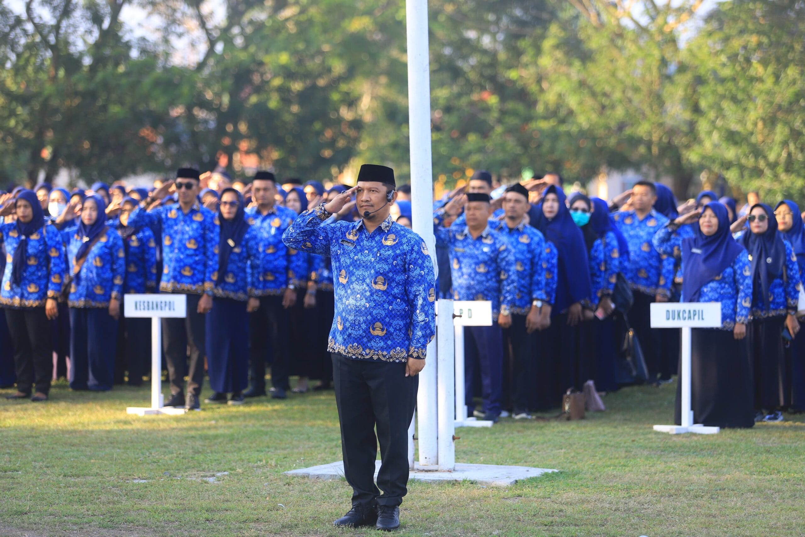 Upacara apel Korpri pemerintah kabupaten Bone Bolango, foto/Istimewa