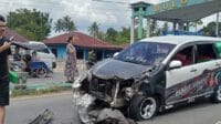 Kondisi kendaraan yang mengalami kecelakaan lalulintas, foto/Ist