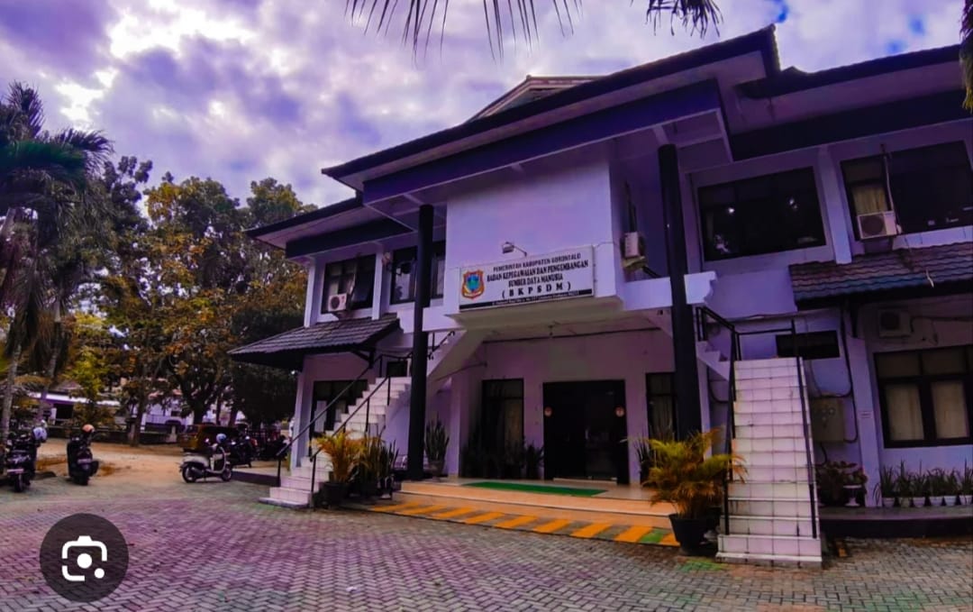 Kantor BKPSDM Kabupaten Gorontalo, foto/Istimewa