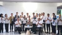 Jajaran BPJS Ketenagakerjaan usai menggelar tausiah dalam rangka menyambut Iduladha, foto/Istimewa