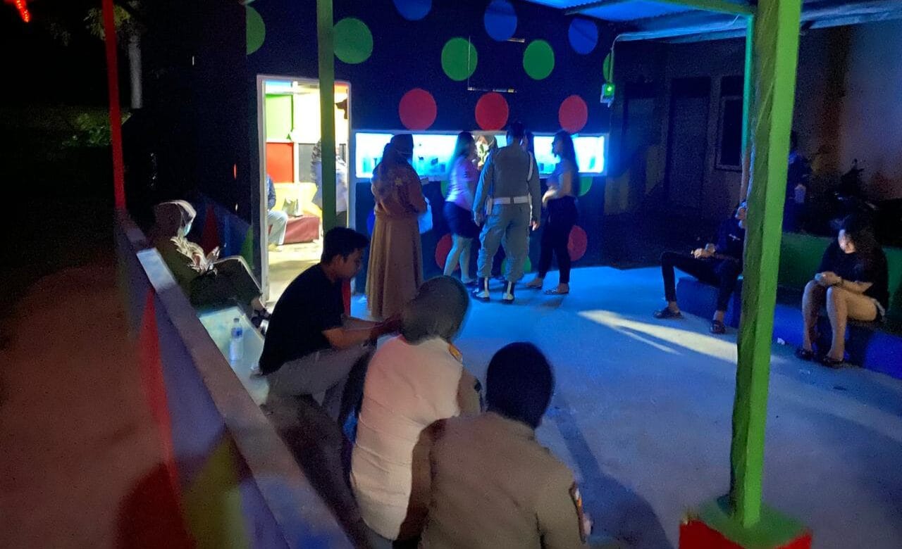 Salah satu THM yang dilakukan Razia oleh Tim Terpadu Kabupaten Gorontalo, foto/Istimewah