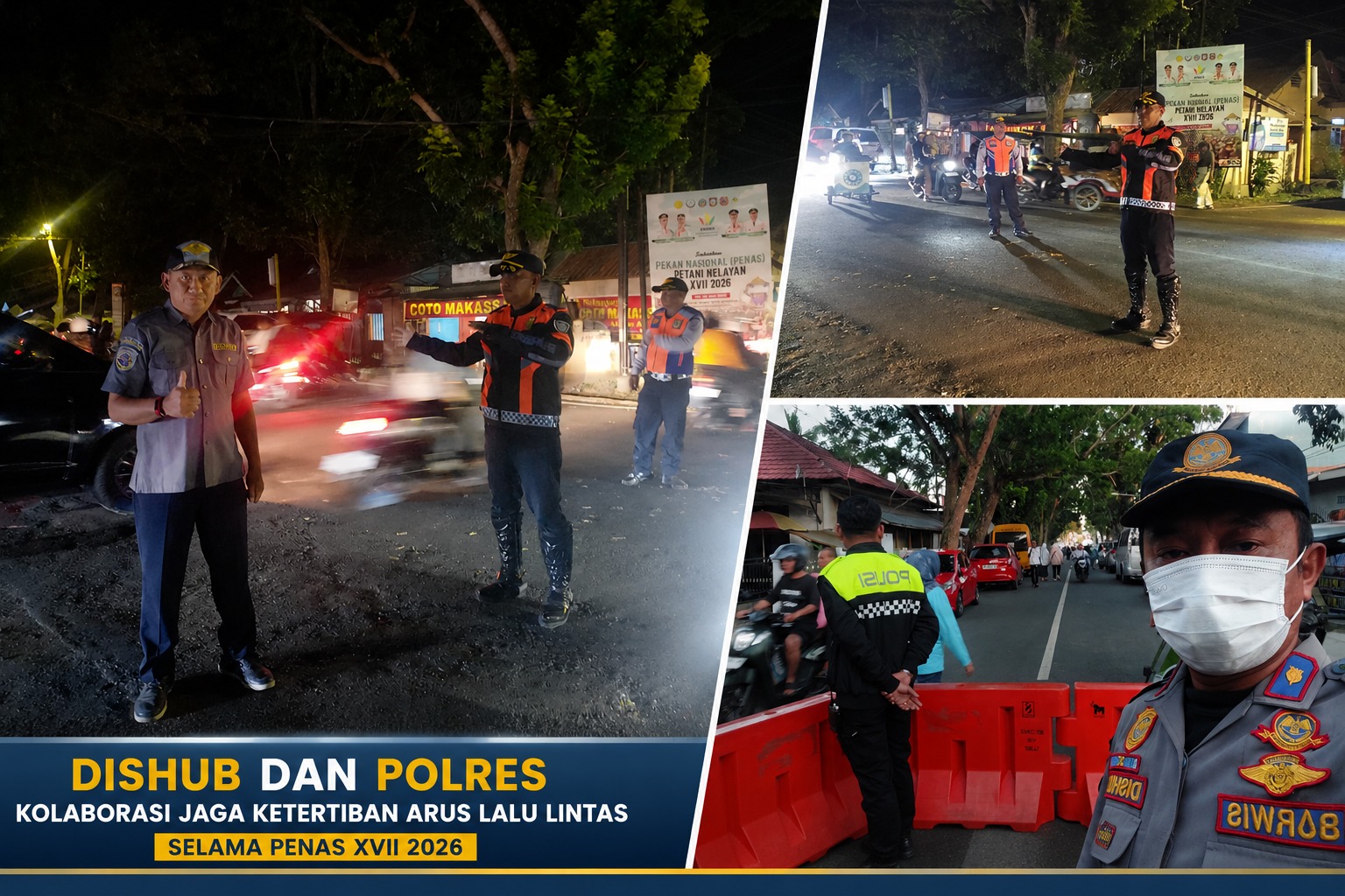Kolaborasi lintas sektor dalam mengamankan arus lalulintas selama pelaksanaan penas di Gorontalo, foto/aiimnews.com