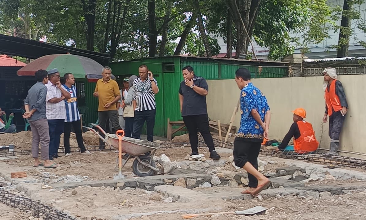 Inspeksi Mendadak oleh Komisi 3 DPRD Kabupaten Gorontalo terhadap pekerjaan rehab Masjid Baiturahman Limboto, foto/aiimnews.com