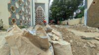Pekerjaan Rehab Masjid Baiturahman mendapat sorotan dari ahli waris, foto/aiimnews.com