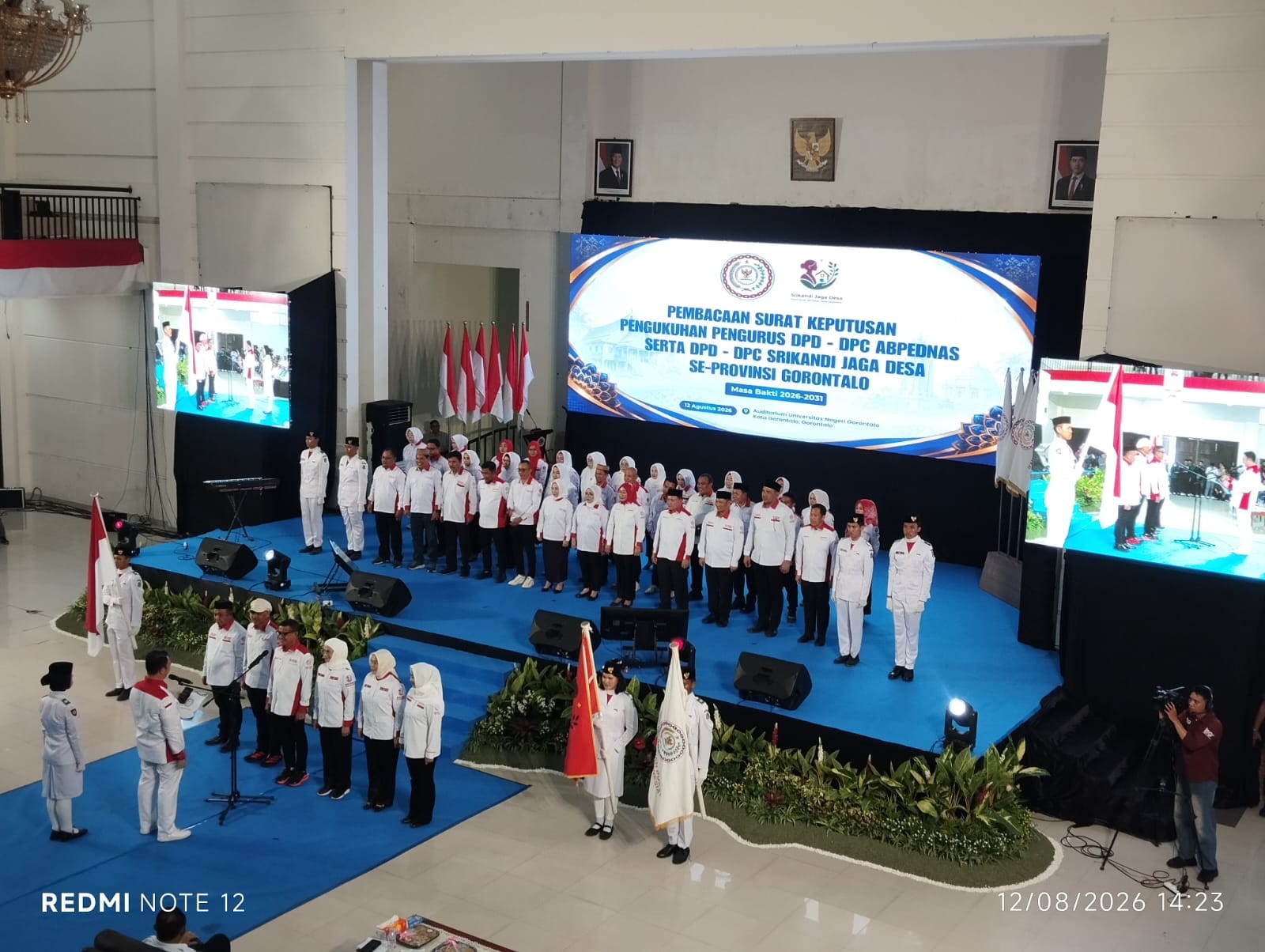 Prosesi pelantikan dan pengukuhan DPD-DPC ABPEDNAS Gorontalo, foto/aiimnews.com