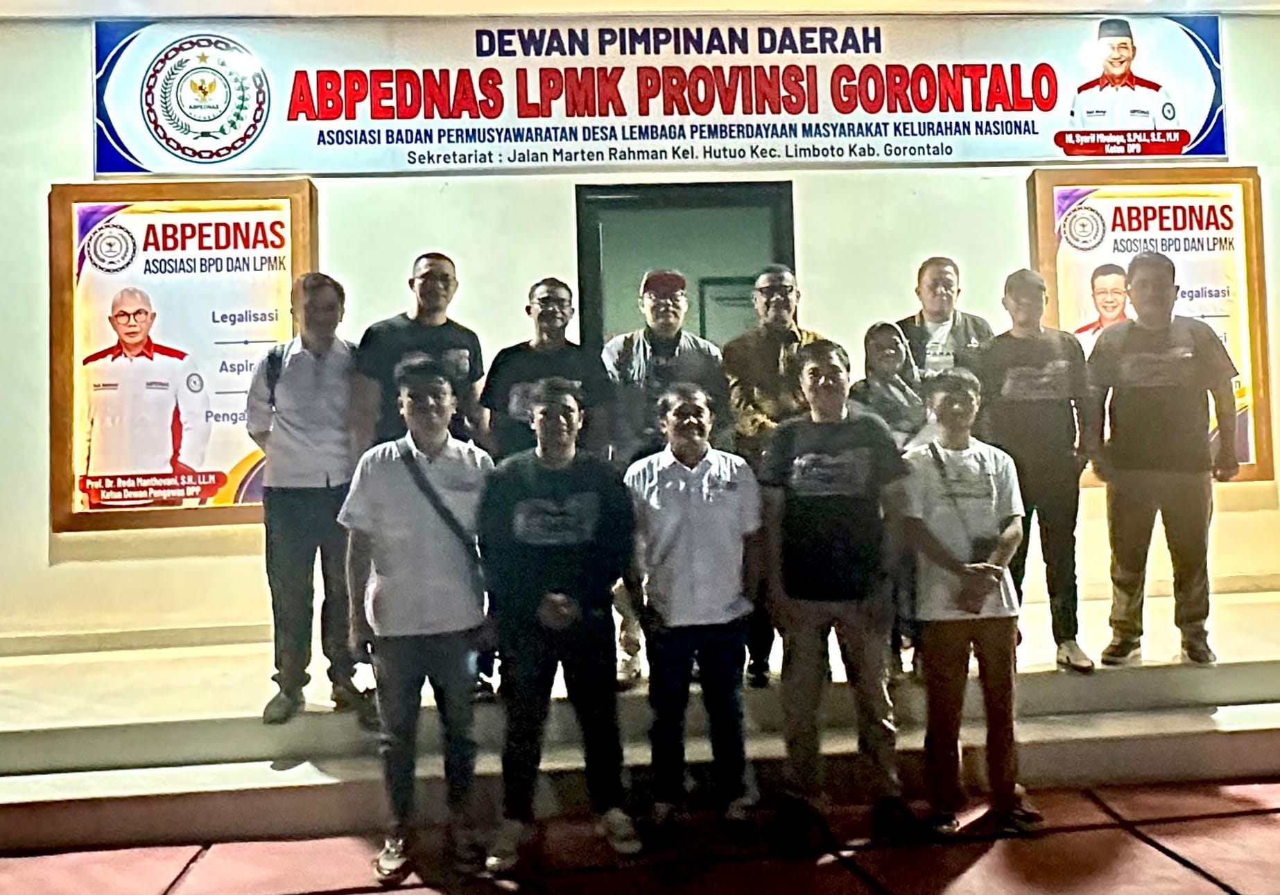 Silaturahmi SMSI Gorontalo bersama ABPEDNAS, foto/Istimewa