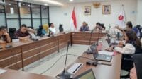 Kunjungan kerja Asisten II Bidang Ekonomi, Pembangunan dan Sumber Daya Alam Setda Bone Bolango, Yusbar Ismail, bersama Kepala Bappeda Litbang Bone Bolango, Sri Mulyani Lalijo, dan jajaran ke Kantor BRIN di Jakarta, foto Istimewa