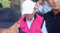Salah-satu tersangka dalam kasus dugaan korupsi dana hibah KONI berinisial FS, foto/tangkapan layar video