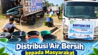 Sinergitas Palma Group dan Pemkab Gorontalo dalam menyalurkan air bersih, foto/aiimnews.com