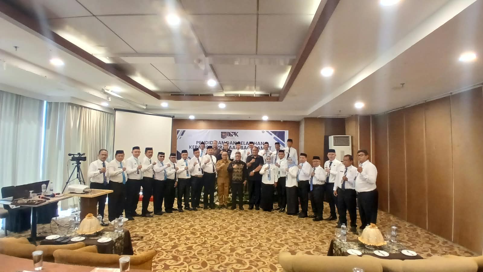 Diklat Kepamongprajaan kepada Camat se Kabupaten Gorontalo, foto/Istimewa