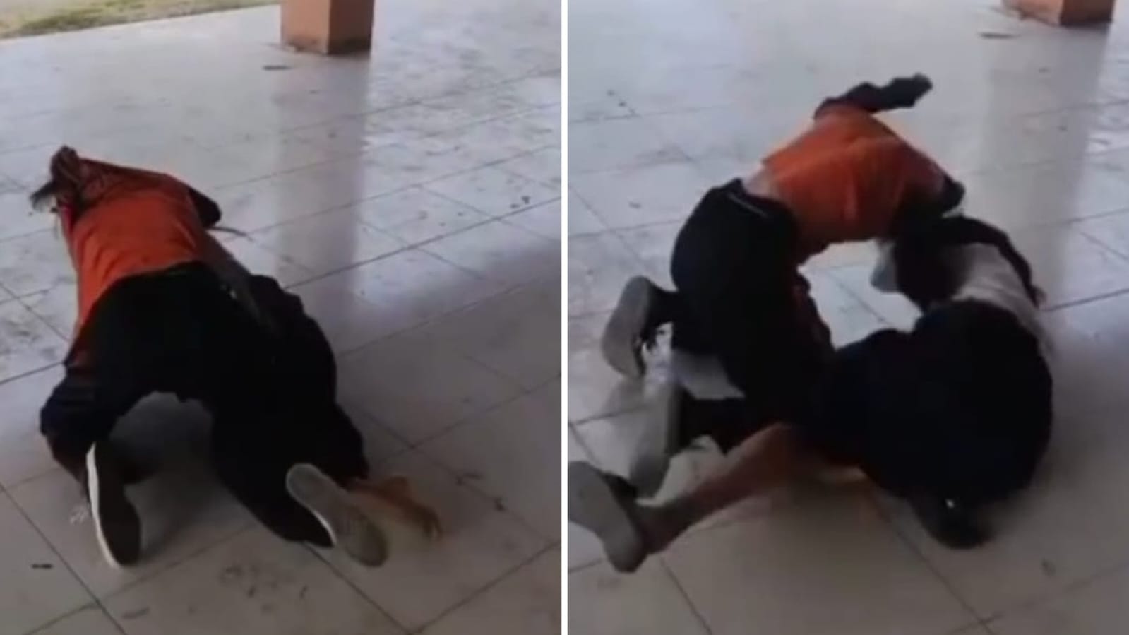 Perkelahian antar pelajar di Bone Bolango, Sumber: Tangkapan Layar Video